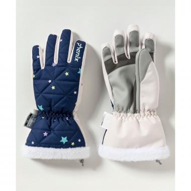 【phenix(フェニックス)】Diamond Quilted Junior Gloves ダイヤモンドキルトジュニアグローブ/キッズ/子供用 スノーグローブ/スキーウェア/手袋/5本指