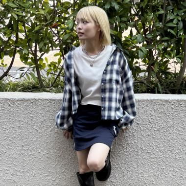 【LTXC】インナーつきチェックシャツ