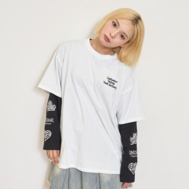 【LTXC/速乾】ルーズTシャツレイヤードセット