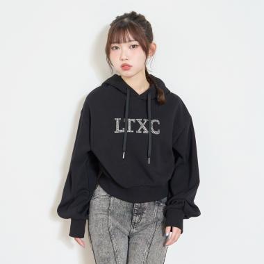 【LTXC】裏シャギークロップドパーカー