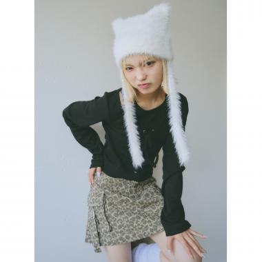 【LTXC】ネコミミシャギーニット帽