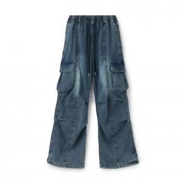 【LTXC/速乾/ストレッチ】デニムカーゴパンツ