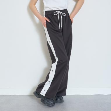 【LTXC/吸水速乾】星刺しゅうトラックパンツ