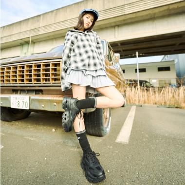 【LTXC】厚底ダッドスニーカー