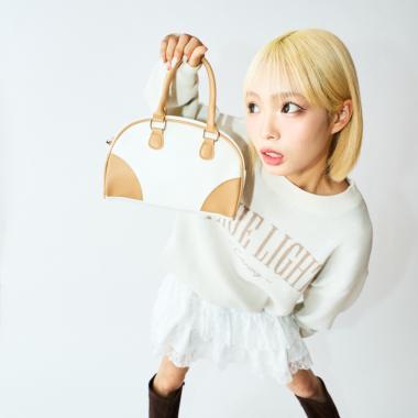 【LTXC】エンボスミニハンドルボストン