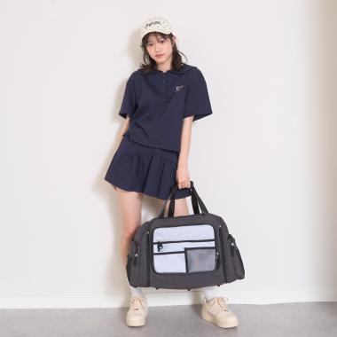 【LTXC】【容量43-50L】【撥水】拡張ボストンバッグ