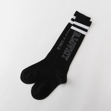 ダブルライン縦ロゴハイソックス