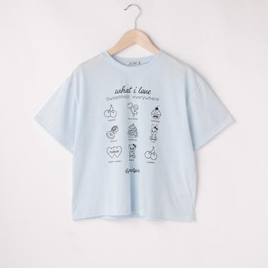 モチーフ半袖Tシャツ【PTPR】