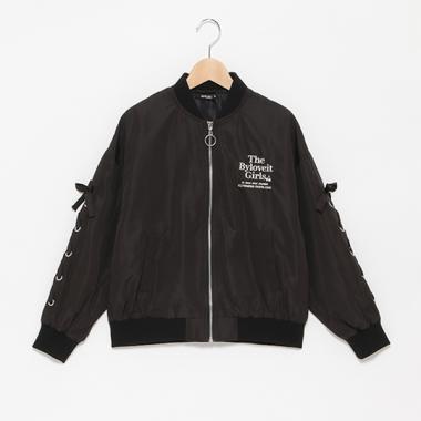 レースアップブルゾン