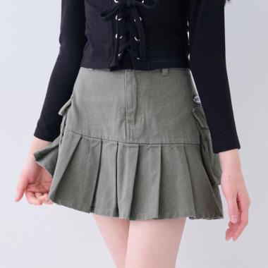 サイドポケティアードスカート