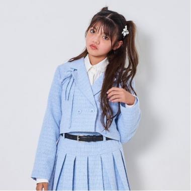 リボンつきショートジャケット