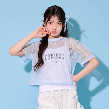 【ニコ☆プチ掲載】メッシュTキャミセット