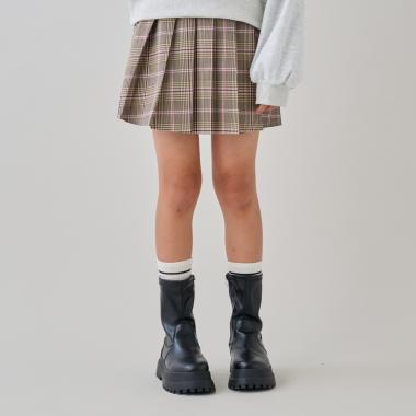 チェックプリーツスカート
