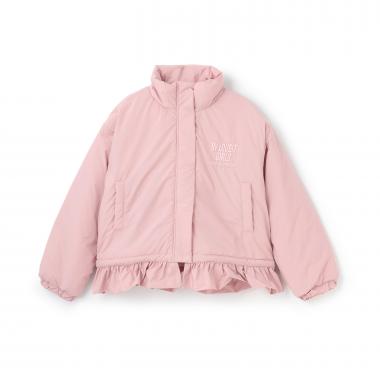 裾フリル中綿ブルゾン