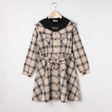 【人気商品再入荷】【直営店で取り扱い無し】レイヤードチェックワンピース