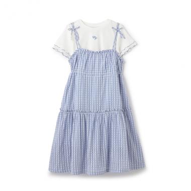【人気商品再入荷】【直営店で取り扱い無し】キャミワンピース＆メローTシャツセット