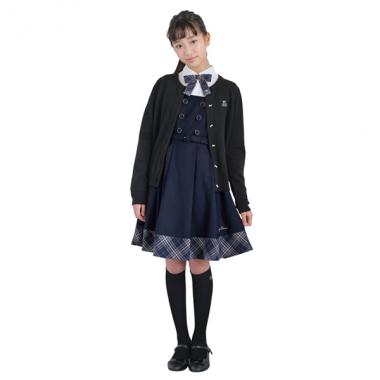 ハイゲージリボンボタンカーディガン