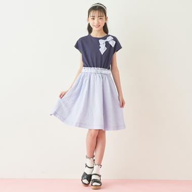 リボンドッキングワンピース