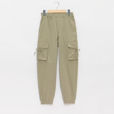 【吸水速乾】レースアップカーゴジョガーパンツ