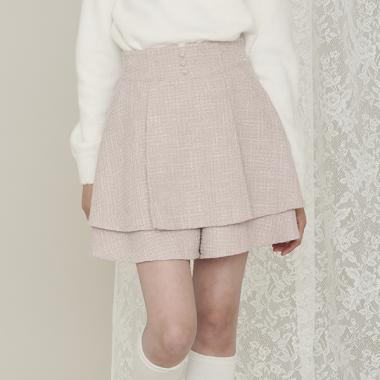 ツイードティアードショートパンツ