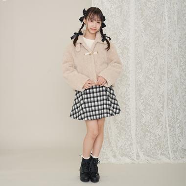 ふわもこボア　2WAYダッフルコート