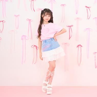 復刻♪ デニム×レース Sweetスカート