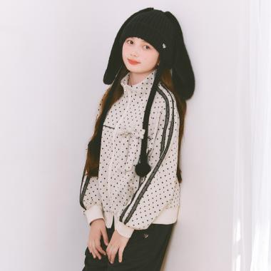 ドットジャカードジャケット（リボンブローチつき）