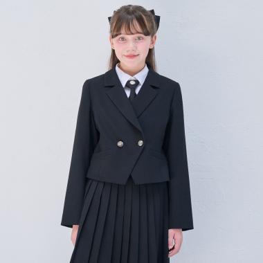 Wボタンショートジャケット