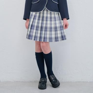 チェックプリーツスカート