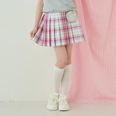 ラメベルトつきプリーツスカート