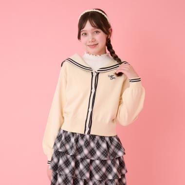 セーラーカーディガン＆ハイネックTシャツセット