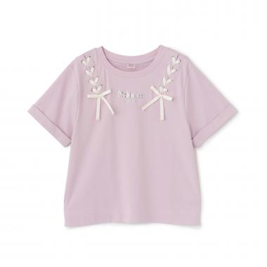 【接触冷感】ツインレースアップTシャツ