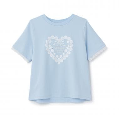 トリムレース半袖Tシャツ