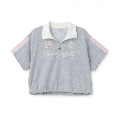 ハーフジップ半袖Tシャツ