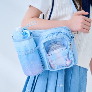 星座＆音符柄ボトルホルダーつきショルダーバッグ♪