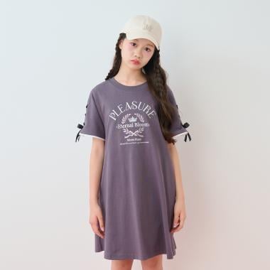 【接触冷感・吸水速乾】カレッジロゴTシャツワンピ