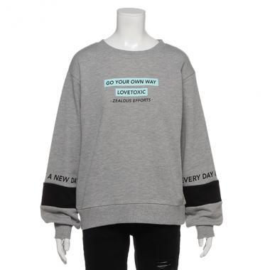 裏毛 袖切り替えトレーナー