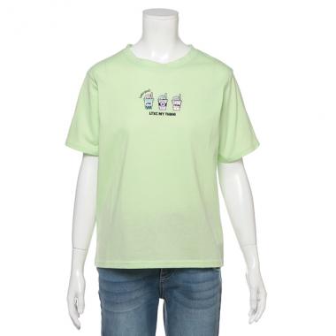 吸水速乾 ドリンク刺しゅうTシャツ