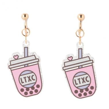 タピオカモチーフイヤリング