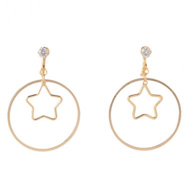 星サークルイヤリング