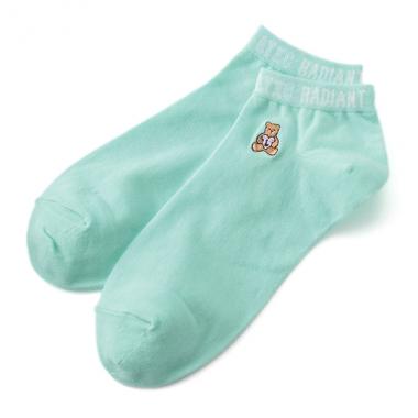 ワンポイント刺しゅうロゴスニーカーインソックス