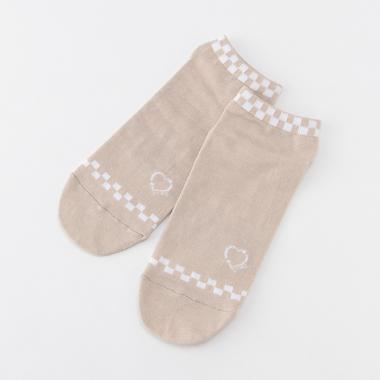 フラッグ足裏ロゴスニーカーインソックス