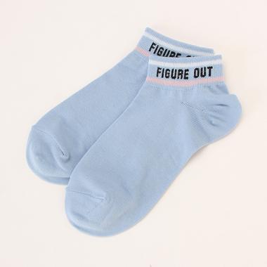 2本ラインアンクルソックス