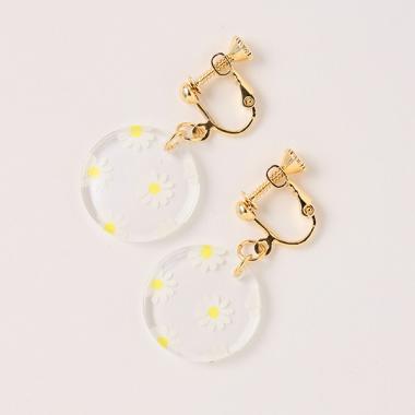 クリアモチーフイヤリング