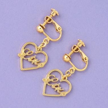 ハートロゴイヤリング