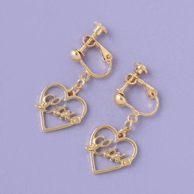 ハートロゴイヤリング