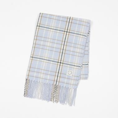 チェックマフラー