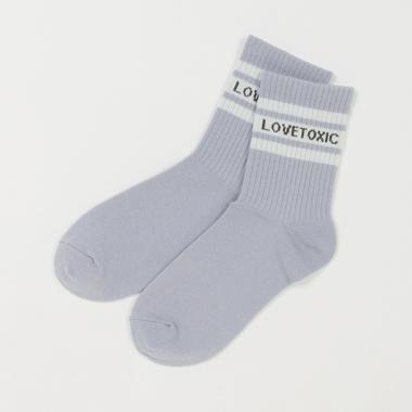 ラインロゴクルーソックス