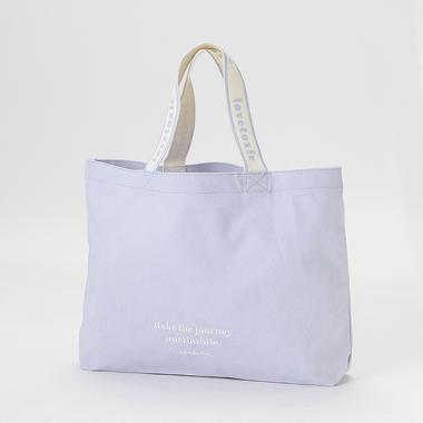 ロゴ刺しゅう横型トート