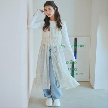 花柄キャミワンピース